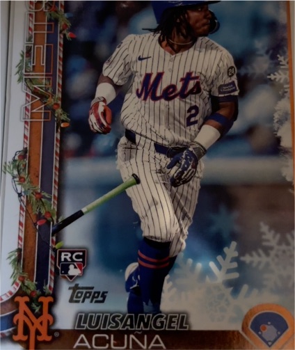 2025 Topps Holiday #H113 Luisangel Acuna — front
