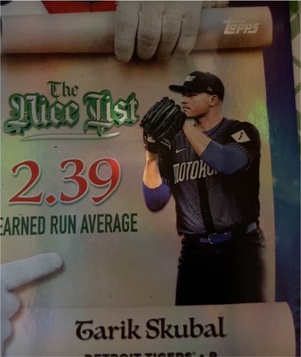 2025 Topps Holiday #MNL-14 Tarik Skubal — front