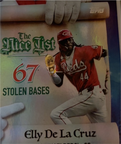 2025 Topps Holiday #MNL-7 Elly De La Cruz — front