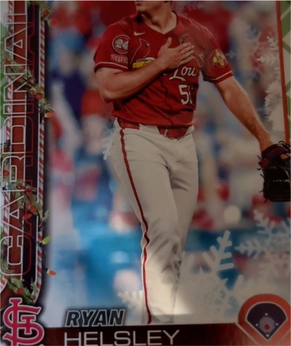 2025 Topps Holiday #H178 Ryan Helsley — front