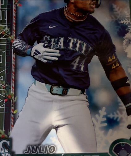2025 Topps Holiday #H186 Julio Rodríguez — front