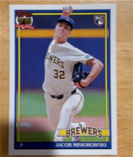 2026 Topps Series 1 #T91-74 Jacob Misiorowski — front