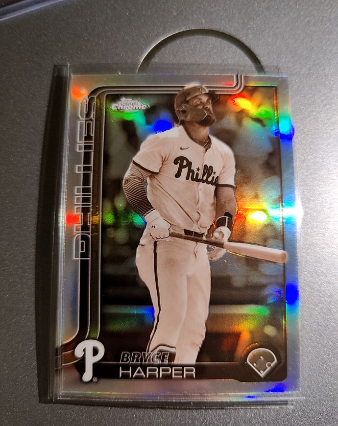 2025 Topps Chrome #150 Bryce Harper — front