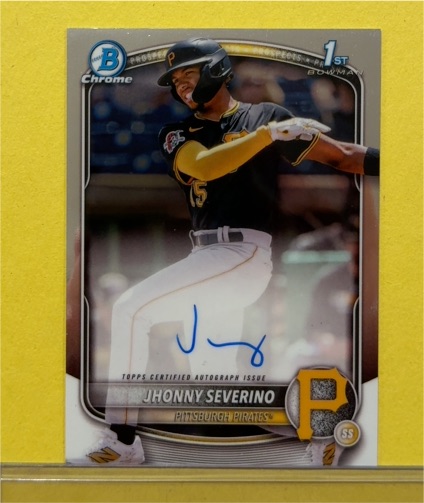 2025 Bowman Chrome #CPA-JS Jhonny Severino — front