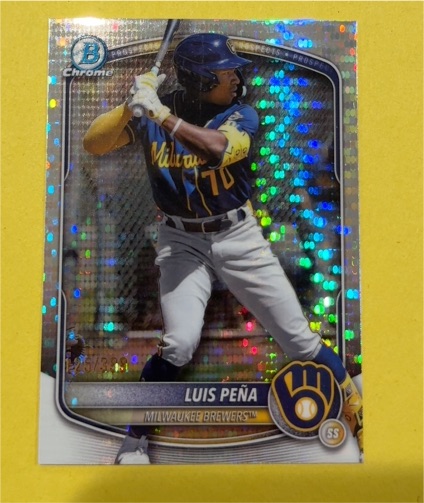 2025 Bowman Chrome #BCP-239 Luis Peña — front