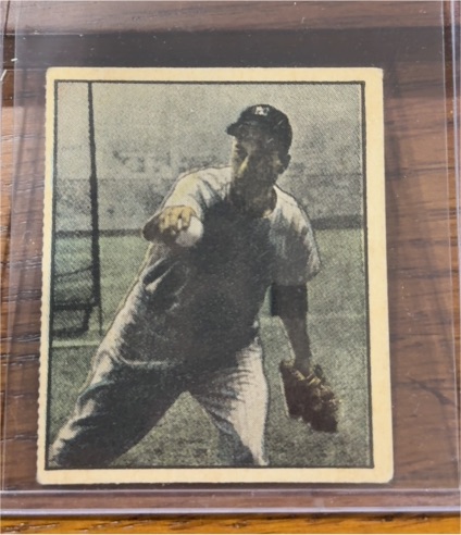 1951 Berk Ross Hit Parade of Champions #3-4 Vic Raschi — front