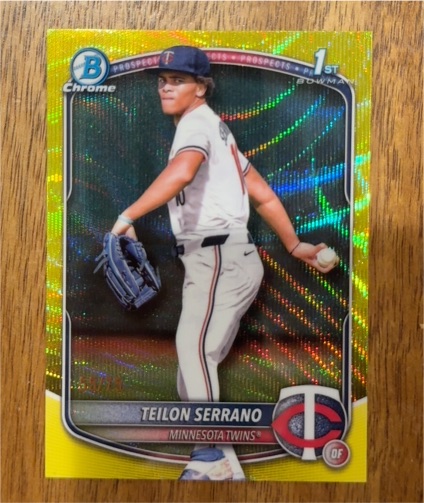 2025 Bowman Chrome #BCP-188 Teilon Serrano — front