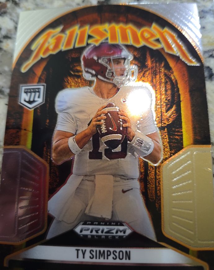2025 Panini Prizm Black #152 Ty Simpson — front