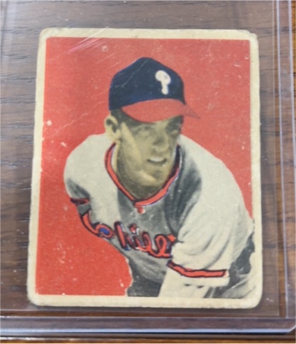 1949 Bowman #14 Curt Simmons — front