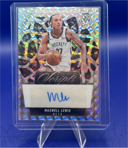 2024-25 Panini Mosaic #MS-MAX Maxwell Lewis Scripts Auto — front