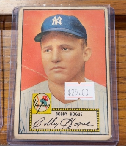 1952 Topps #9 Bobby Hogue — front