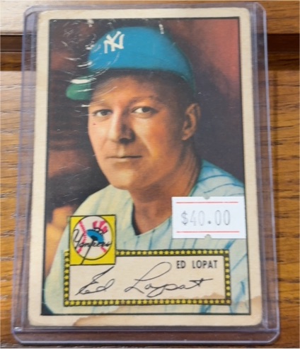 1952 Topps #57 Ed Lopat — front