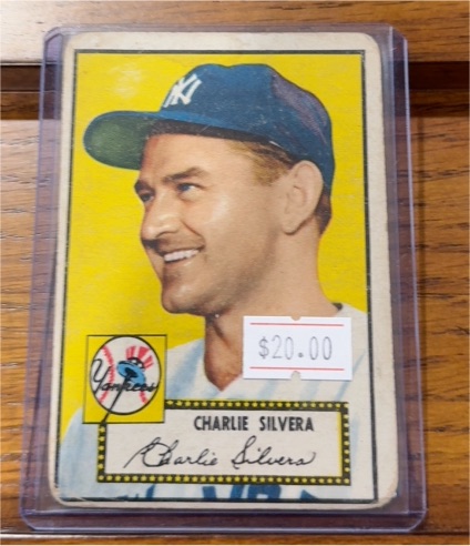 1952 Topps #168 Charlie Silvera — front