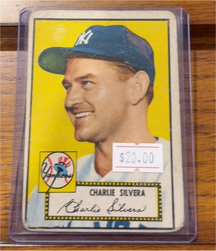 1952 Topps #168 Charlie Silvera — front