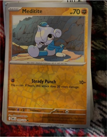 2023 Pokémon SV10: Destined Rivals #099 Meditite — front