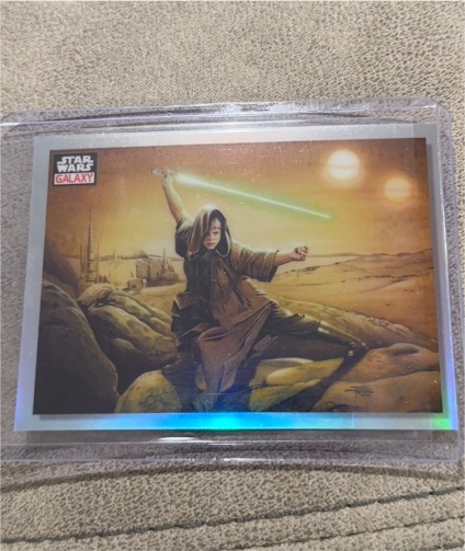 2023 Topps Chrome Star Wars Galaxy #52 A Young Jedi's Stance Luke Skywalker — front