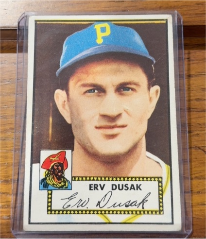 1952 Topps #183 Erv Dusak Pittsburgh Pirates — front