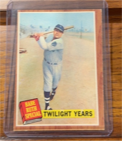 1962 Topps #141 Babe Ruth Special Twilight Years — front