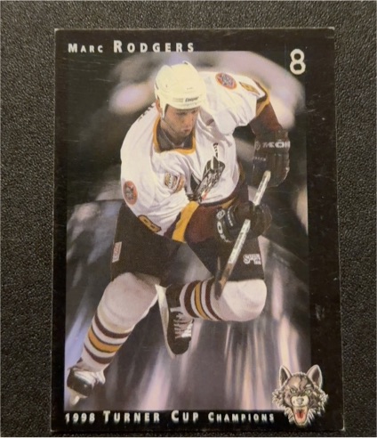 1995-1996 Las Vegas Thunder Marc Rodgers Edge Ice #8 — front