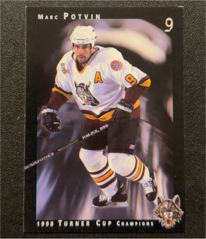 1993 Parkhurst #9 Marc Potvin — front