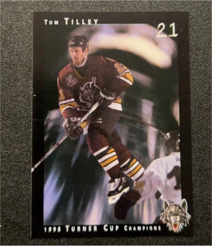 1998 Chicago Wolves Tom Tilley #21 — front