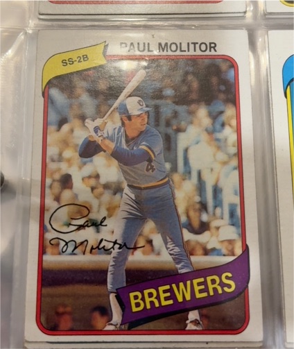 1980 Topps #406 Paul Molitor — front