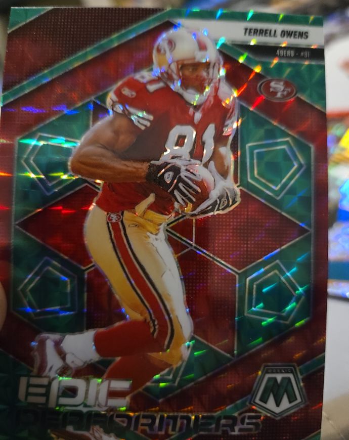 2025 Panini Mosaic #18 Terrell Owens — front