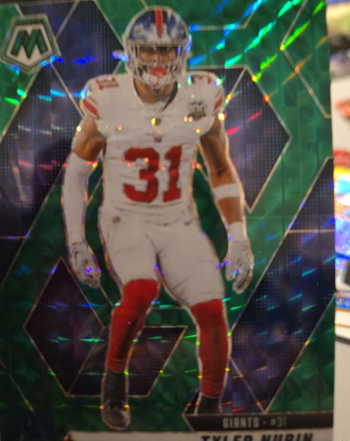 2025 Panini Mosaic #87 Tyler Nubin Green Mosaic — front