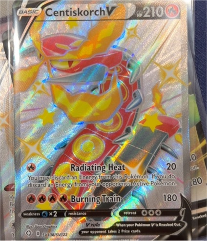 2021 Pokémon Shining Fates #SV108 Centiskorch V — front