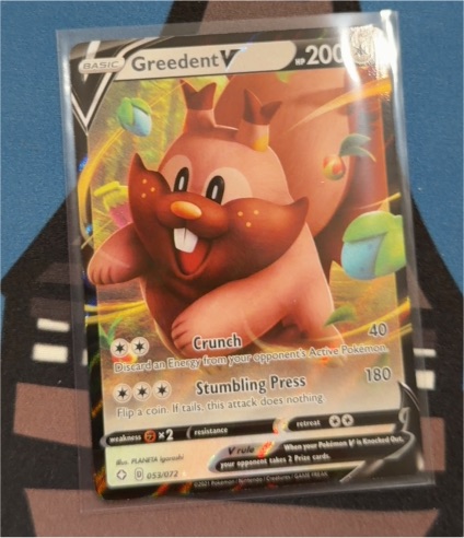 2021 Pokémon #053 Greedent V — front