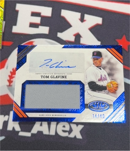 2025 Topps Tier One #AJR-TG Tom Glavine — front