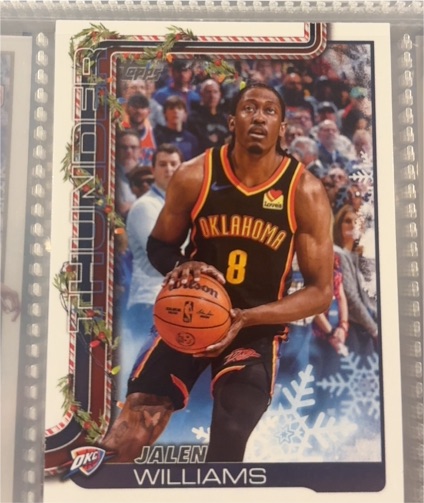 2025-26 Topps Holiday #H91 Jalen Williams — front