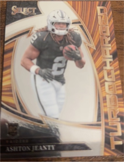 2025 Panini Select #10 Ashton Jeanty Turbocharged Rookie — front