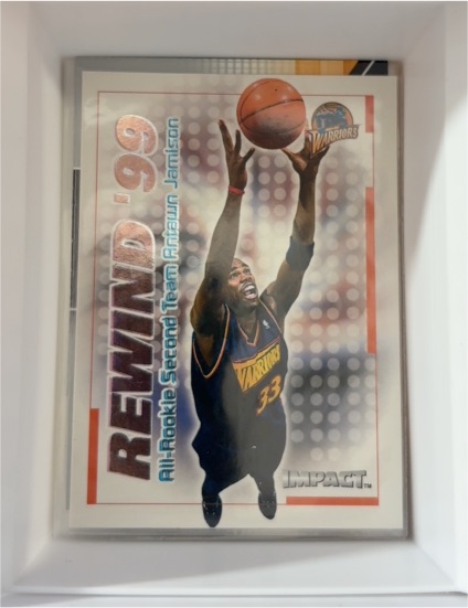 1999-00 SkyBox Impact Rewind '99 #39RN Antawn Jamison — front