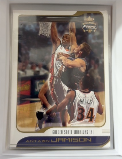 2001-02 Fleer Focus #80 Antawn Jamison — front