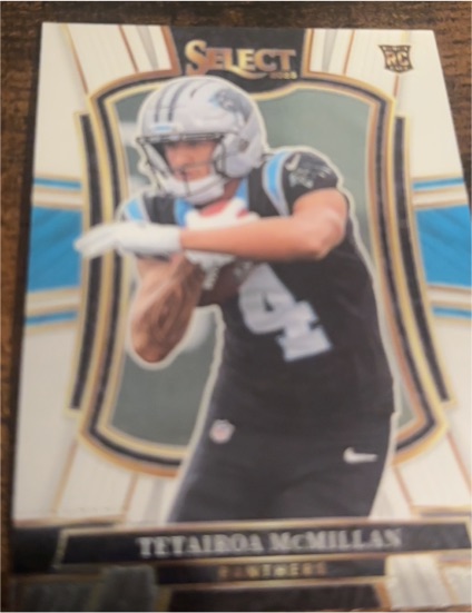 2025 Panini Select #144 Tetairoa McMillan Rookie Premier Level Panthers — front