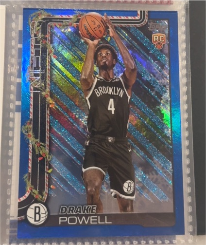 2025-26 Topps Holiday #H182 Drake Powell — front