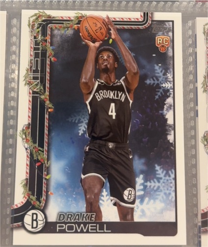 2025-26 Topps Holiday #H182 Drake Powell — front