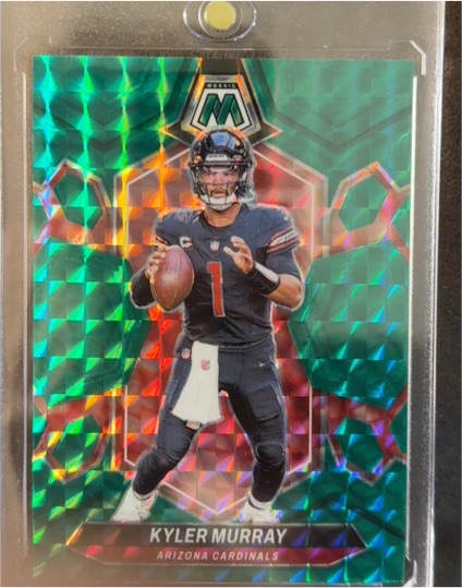 2024 Panini Mosaic #1 Kyler Murray Green Mosaic Prizm — front