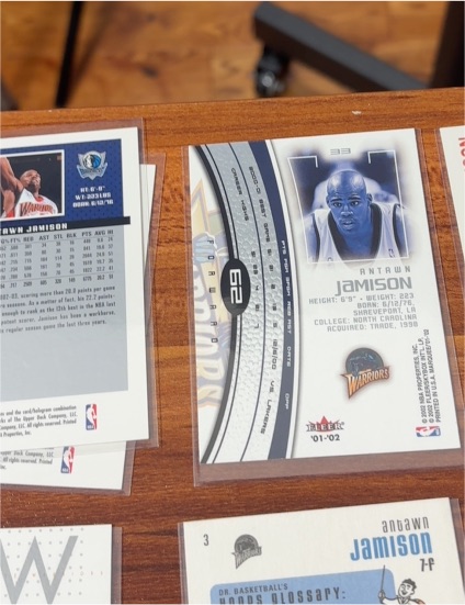 2001 Upper Deck #33 Antawn Jamison — front