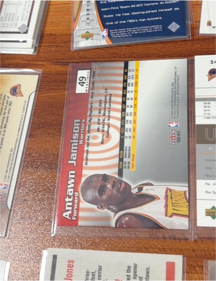 1999-00 Upper Deck #49 Antawn Jamison — front