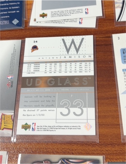 2002-03 Upper Deck UD Glass #24 Antawn Jamison — front