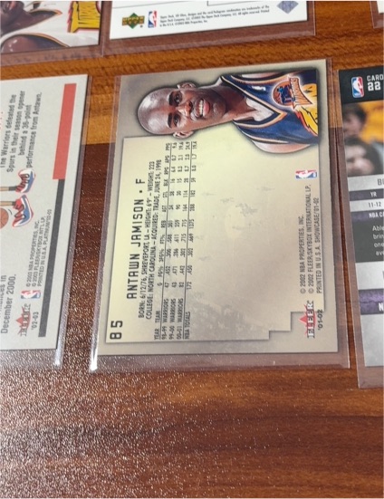 1998 Fleer #85 Antawn Jamison — front