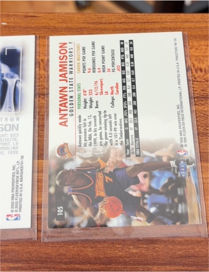2000 Fleer Force #105 Antawn Jamison — front
