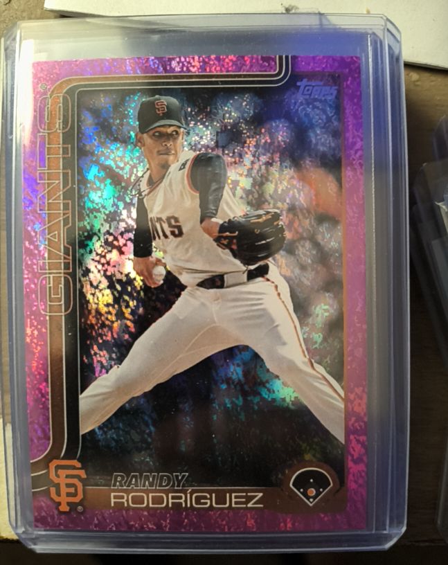 2025 Topps Update #US240 Randy Rodriguez Pink Diamante Foil — front