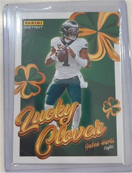 2025 Panini Instant Lucky Clover #4 Jalen Hurts — front