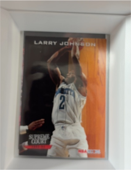 1993-94 NBA Hoops Supreme Court #SC5 Larry Johnson — front