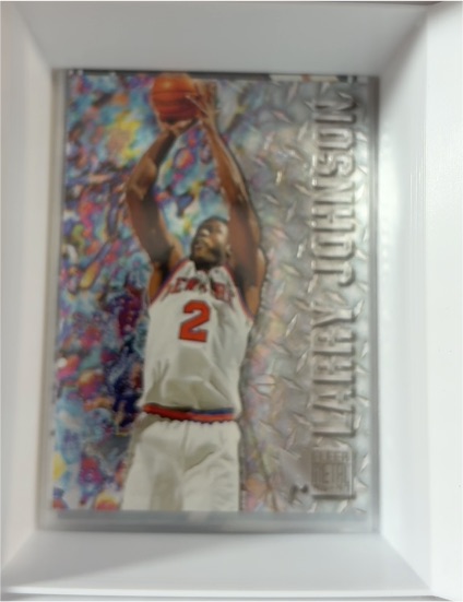 1996-97 Fleer Metal #196 Larry Johnson — front