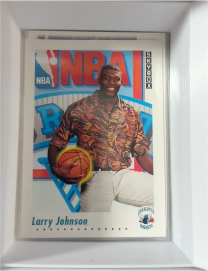 1991-92 Skybox #513 Larry Johnson — front