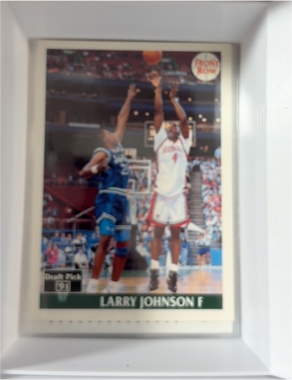 1991 Front Row #1 Larry Johnson Rookie Card — front